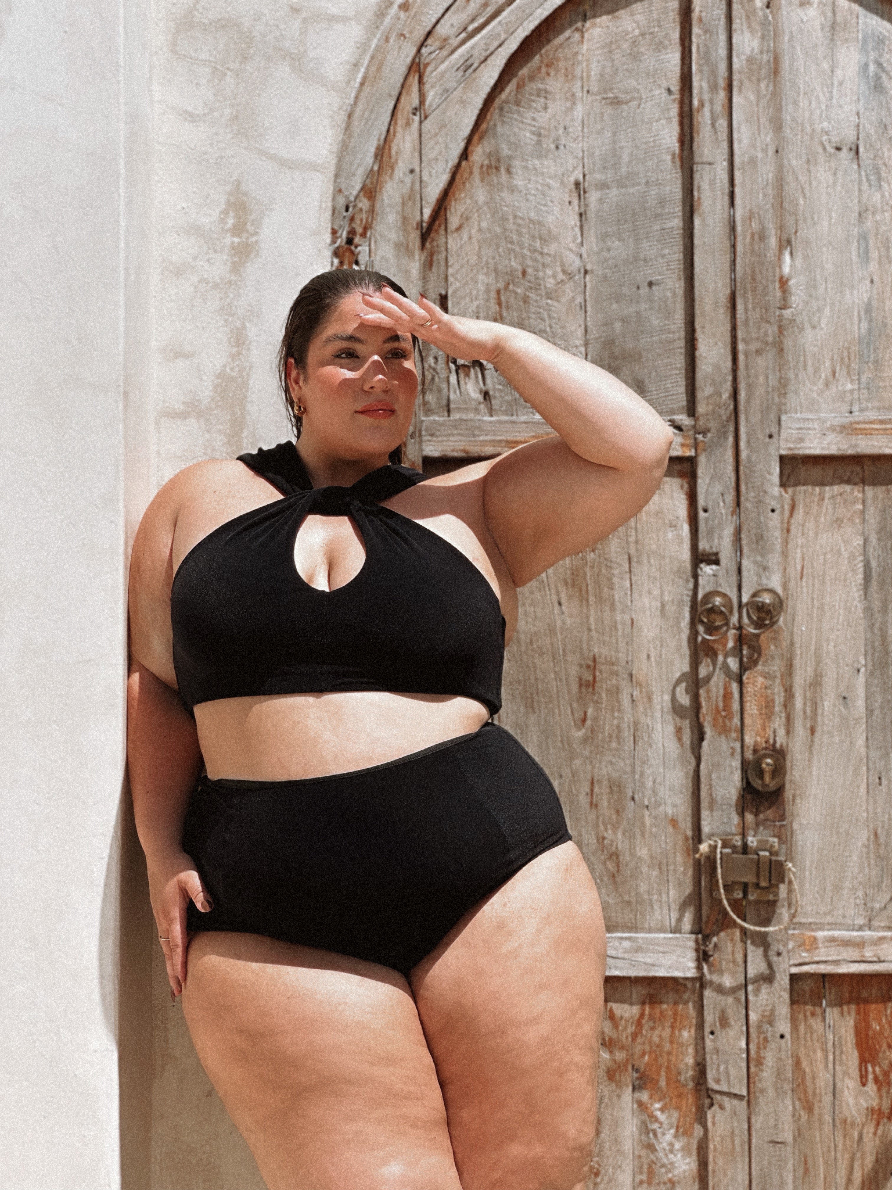 Cross My Heart / Bikini top / Black texture